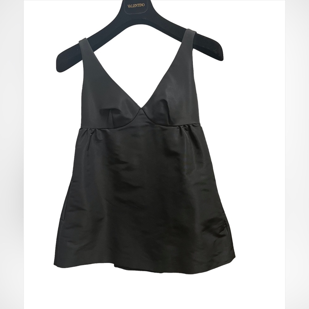Red Valentino Bow-Back Baby Doll Top